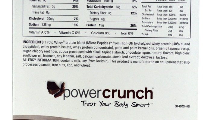 Power Crunch Protein Crisps Nutrition Facts