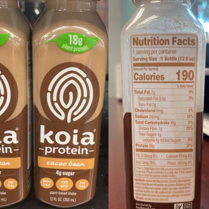 Protein koia drinks pea vegconomist acids chickpea