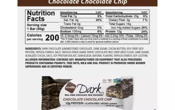 Nugo protein bars nutrition facts